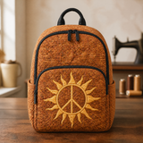 Sac à Dos Matelassé - Soleil et Symbole de Paix