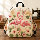 Sac à Dos Matelassé - Flamant Rose