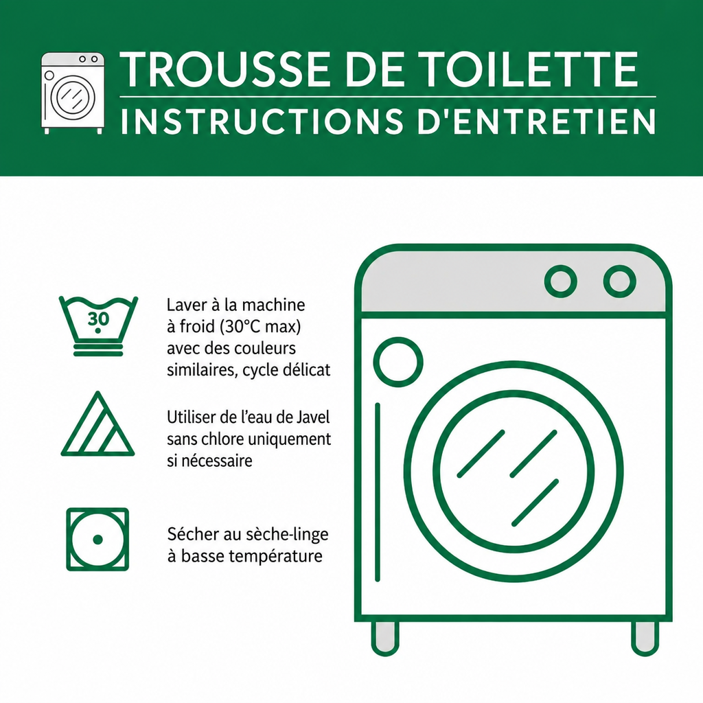 Inès - Trousse de toilette matelassée Détail Joyeux — photo 4