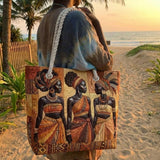 Sac de Plage Artisanal - Éclat des Reines
